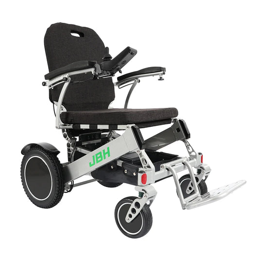 KTX-943187 Folding Electric Lightweight Wheelchair with Aluminum Alloy Frame, Dual Motors, 200 kg Load Capacity, 20 km Driving Range