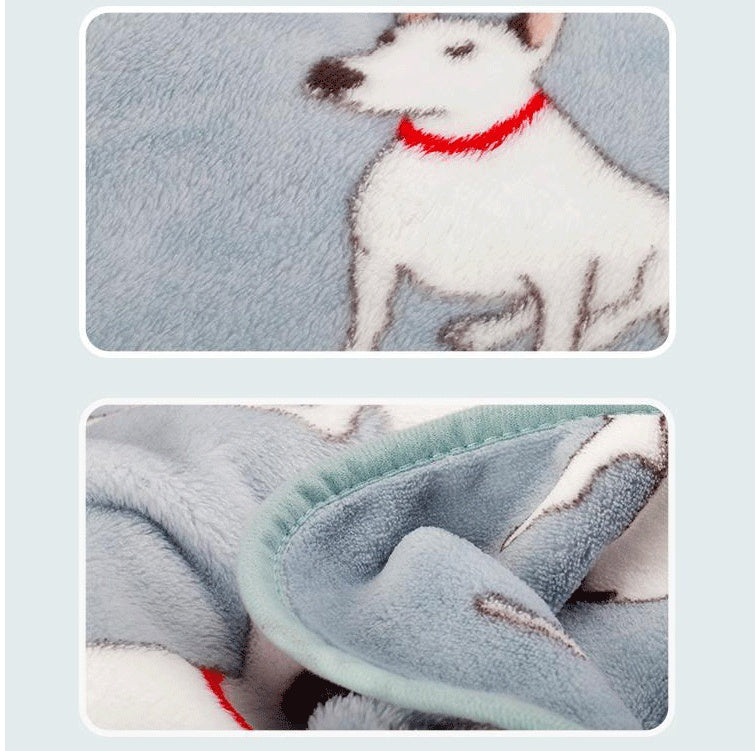 KTX-944787 Summer Cartoon Flannel Blanket - Soft Polyester Air Conditioning Nap Blanket 150x200cm