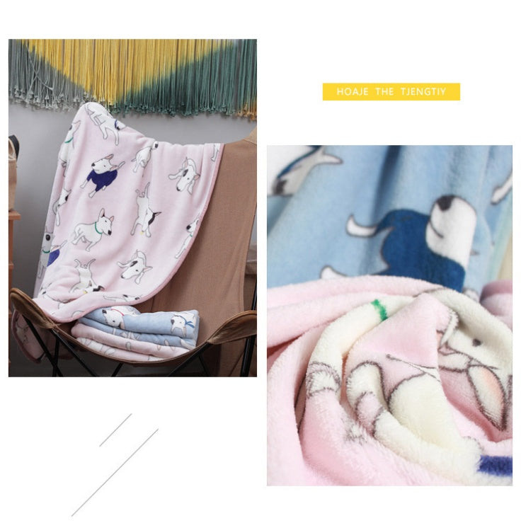 KTX-944787 Summer Cartoon Flannel Blanket - Soft Polyester Air Conditioning Nap Blanket 150x200cm
