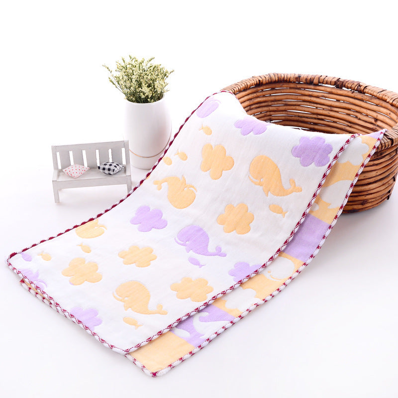 KTX-945043 Children's Cartoon Cotton Towel - Quick-Dry, Combed Yarn, Jacquard Print, Soft & Absorbent