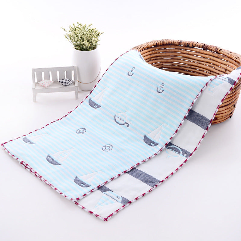 KTX-945043 Children's Cartoon Cotton Towel - Quick-Dry, Combed Yarn, Jacquard Print, Soft & Absorbent