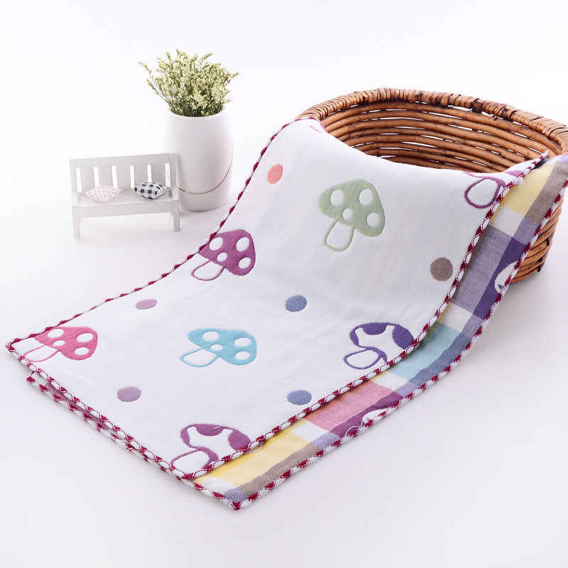 KTX-945043 Children's Cartoon Cotton Towel - Quick-Dry, Combed Yarn, Jacquard Print, Soft & Absorbent