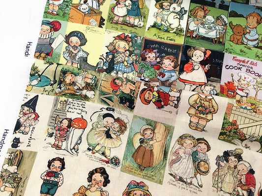 KTX-945299 Cartoon Tomato Soup Print Cotton Fabric for Children’s Clothing and DIY Projects