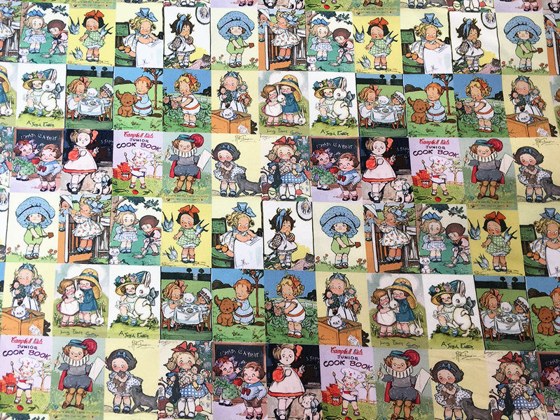 KTX-945299 Cartoon Tomato Soup Print Cotton Fabric for Children’s Clothing and DIY Projects