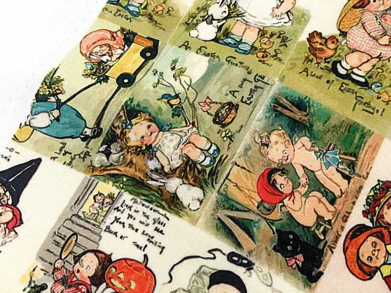 KTX-945299 Cartoon Tomato Soup Print Cotton Fabric for Children’s Clothing and DIY Projects