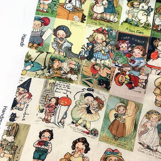 KTX-945299 Cartoon Tomato Soup Print Cotton Fabric for Children’s Clothing and DIY Projects