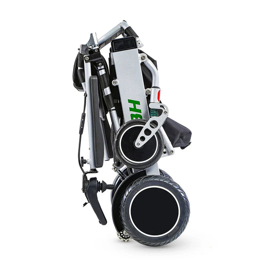 KTX-945491 Electric Power Wheelchair with Removable Battery - 120 kg Weight Capacity, 20 km Driving Range, Aluminum Alloy Frame