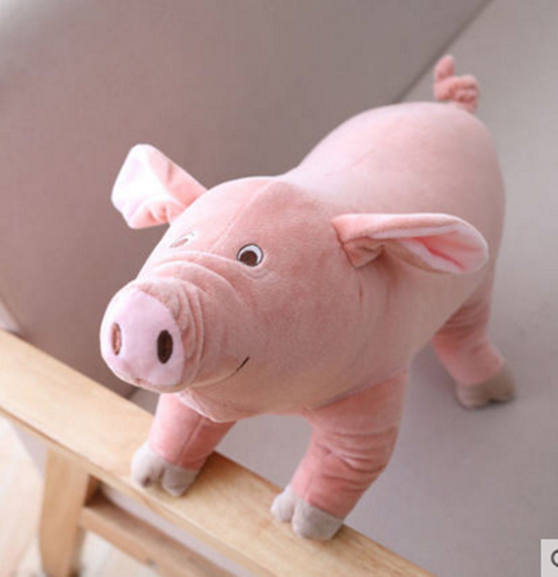KTX-945939 Lifelike Plush Hugging Pig Toy for Kids - Soft and Cuddly Plush Doll in Multiple Sizes