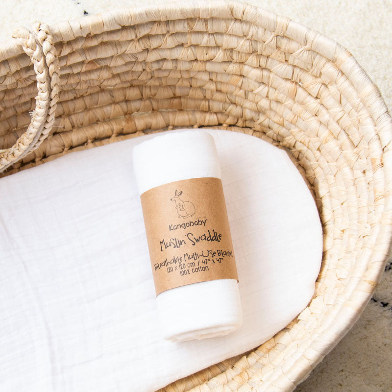 KTX-947923 Double-Layer Pure Cotton Baby Gauze Blanket - 120x120cm, Large Grid Pattern