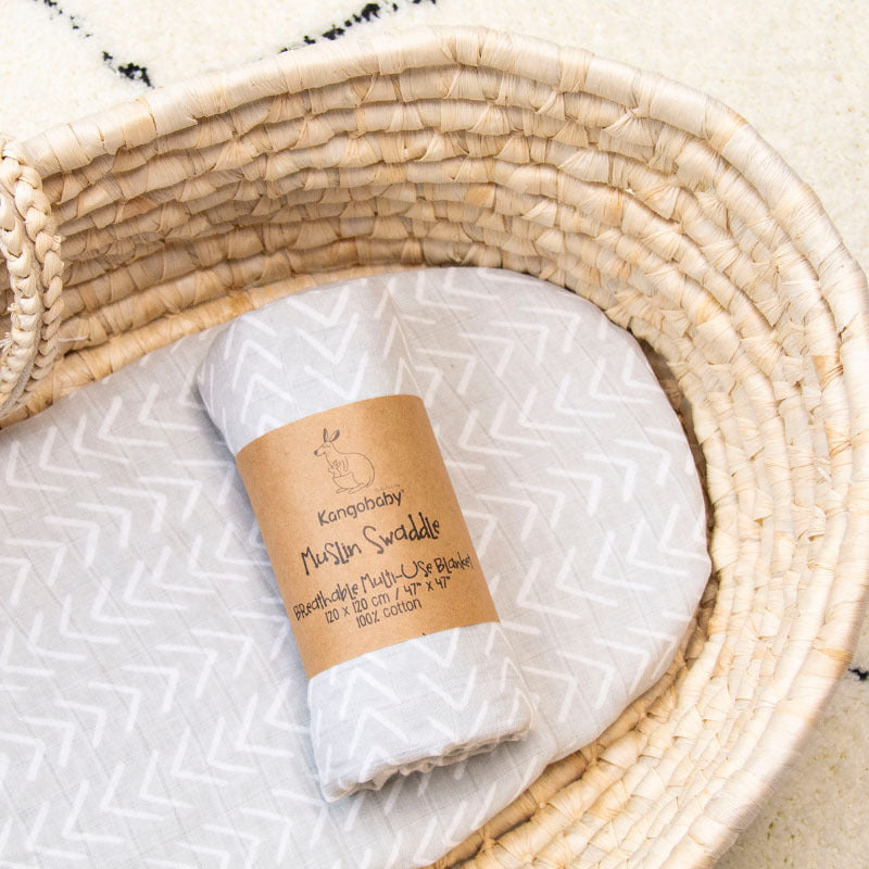 KTX-947923 Double-Layer Pure Cotton Baby Gauze Blanket - 120x120cm, Large Grid Pattern