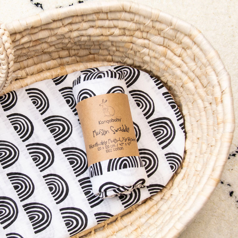 KTX-947923 Double-Layer Pure Cotton Baby Gauze Blanket - 120x120cm, Large Grid Pattern