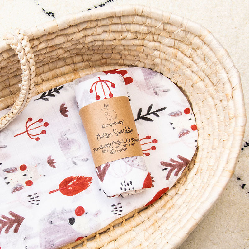 KTX-947923 Double-Layer Pure Cotton Baby Gauze Blanket - 120x120cm, Large Grid Pattern