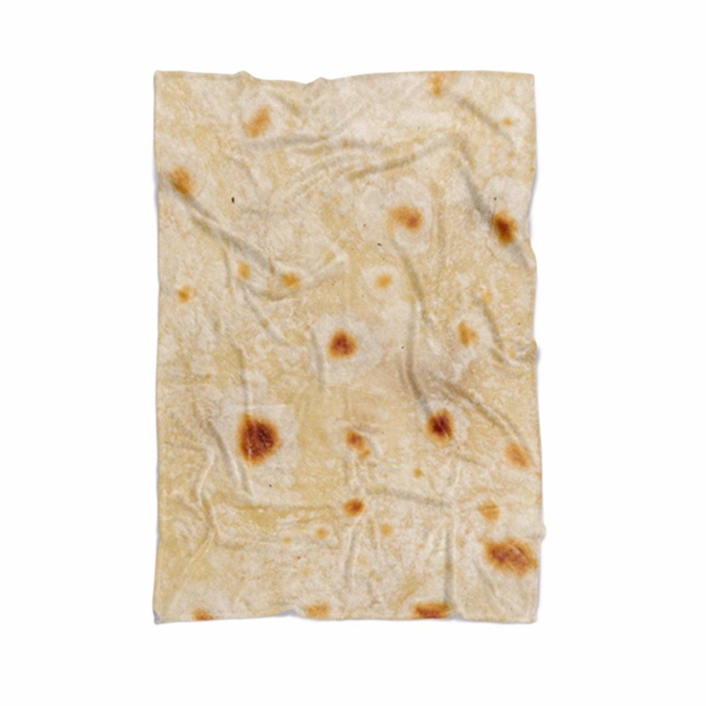 KTX-948499 Cozy Round Flannel Burrito Blanket – Super Soft Microfiber Travel Throw for All Seasons