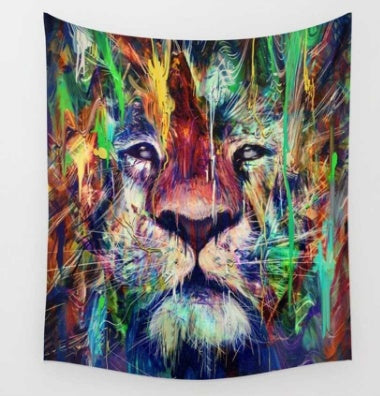 KTX-948627 Bohemian Animal Print Polyester Tapestry Wall Hanging - Beach Blanket & Home Decoration