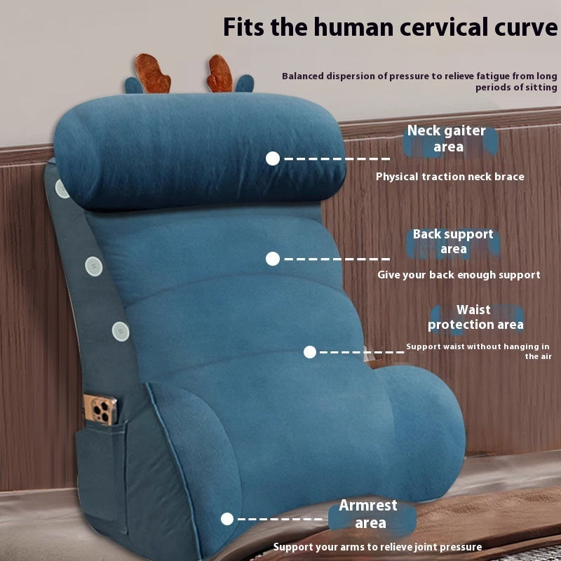 KTX-948819 K-Square Large Soft Bag Sofa Bedside Backrest with Removable Washable Liner