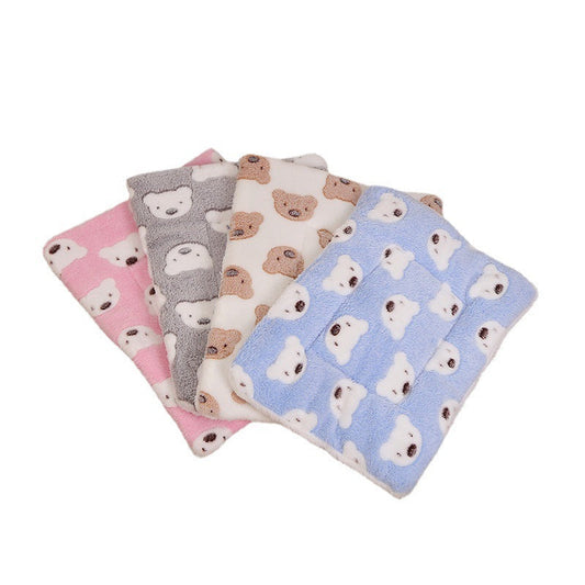 KTX-949203 Cozy Double-sided Cartoon Pet Mat Blanket in Various Bear Designs