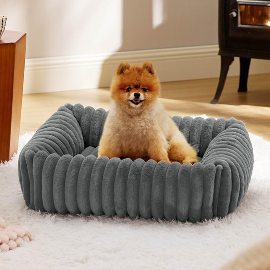 KTX-950355 All-Season Plush Pet Bed for Dogs and Cats - Warm and Cozy, Multiple Colors Available