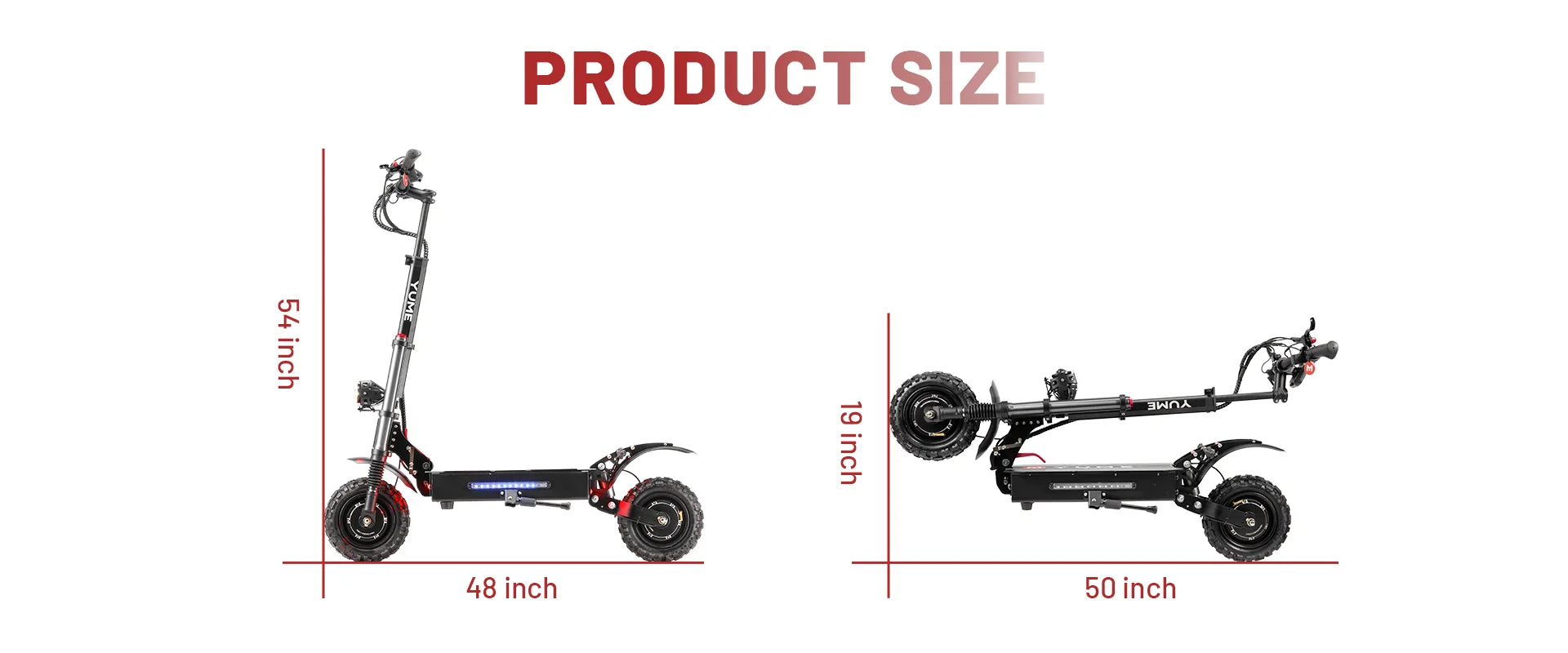 KTX-950419 YUME Y11+ 250W Electric Scooter with 11-Inch All-Terrain Wheels, Foldable Design, Long Range, Hydraulic Brakes