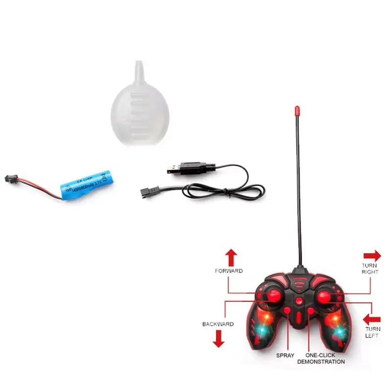 1:16 Remote Control Climbing Car Toy - 6WD Rc Rock Crawler with Light Spray for Ages 8 and Up