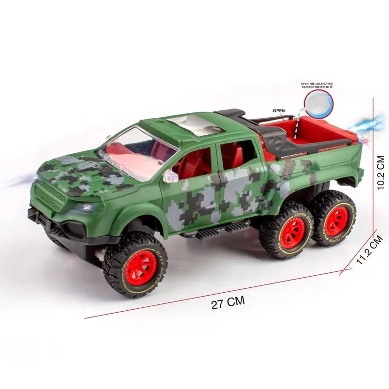 1:16 Remote Control Climbing Car Toy - 6WD Rc Rock Crawler with Light Spray for Ages 8 and Up
