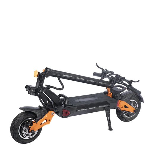 KTX-951571 Foldable Electric Scooter with 11-Inch Fat Tires and Dual 1500W Motors, 70km/h Max Speed, 60V/30Ah Battery