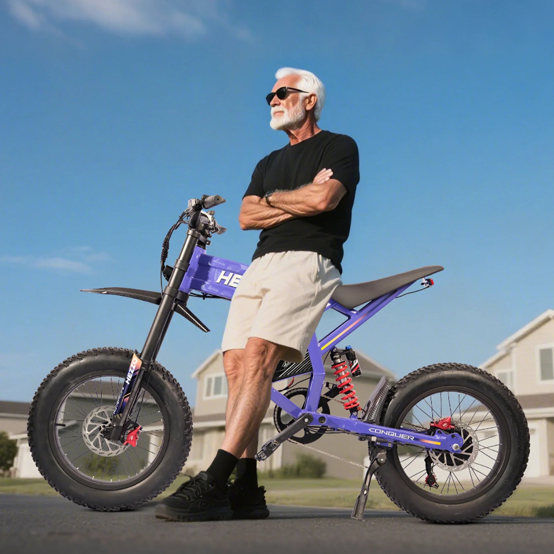 KTX-951763 Electric Dirt Bike D5 60V 3000W - Full Suspension, 5-Speed, 30Ah Lithium Battery, Off Road Capability