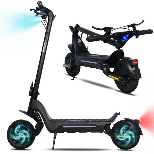 KTX-952723 48V Electric Kick Scooter, Foldable Dual Motor Mobility Scooter, 40-50km Range, 45km/h Max Speed, Full Suspension, 10 Inch Tires, App Control