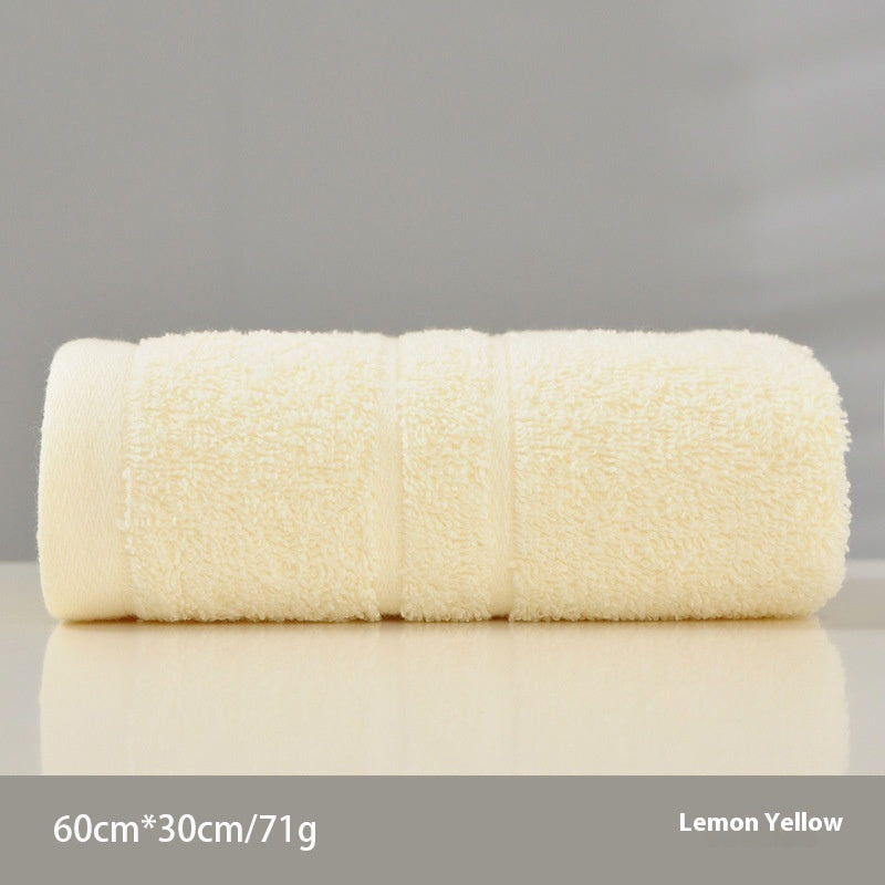 KTX-953939 Cotton Face Towel in Light Yellow, Pink, and Light Blue - Soft & Absorbent 60x30CM