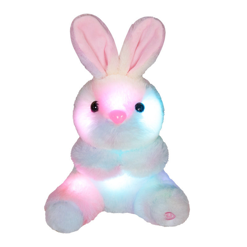KTX-954323 Cuddly Luminous Rabbit Plush Toy Doll in Various Colors and Sizes