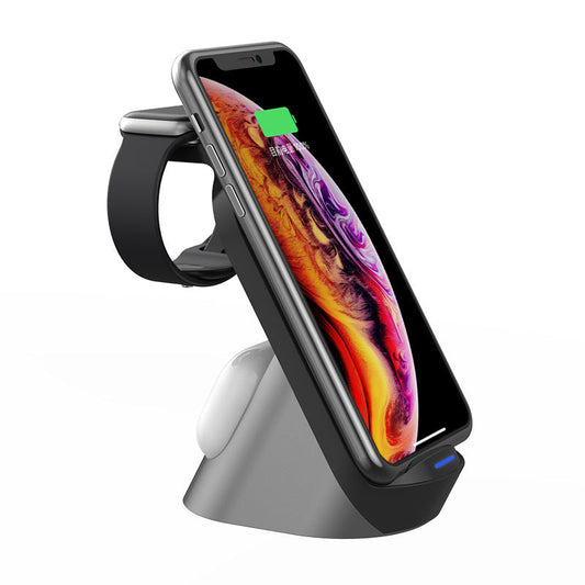 KTX-954579 15W Wireless Charging Stand for Mobile Phones and Earphones with Type-C Interface