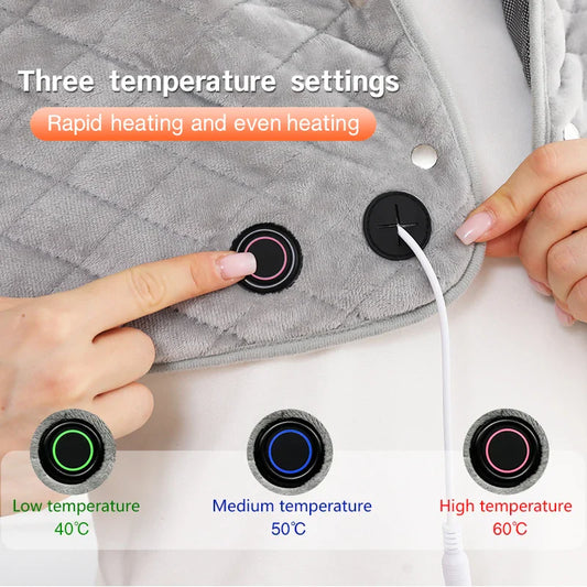 KTX-955027 Portable Heated Seat Cushion for Outdoor and Office Use, Cordless USB Battery-Powered Electric Heating Pad