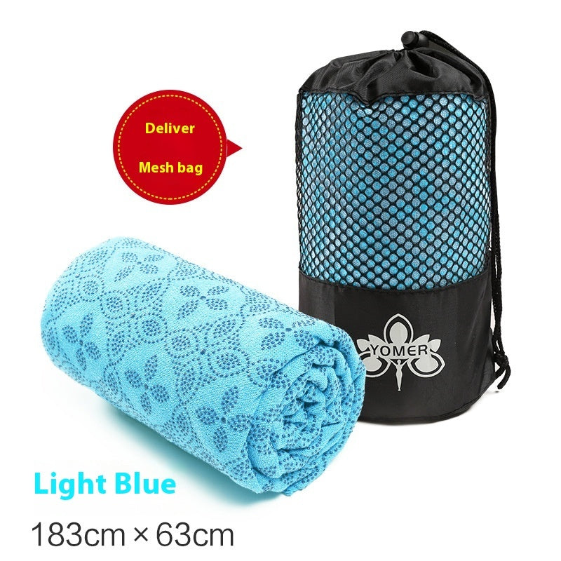 KTX-955091 Yoga Towel - Anti-Slip Sweat Absorbing Mat, Multiple Colors Available (183 x 63 cm)