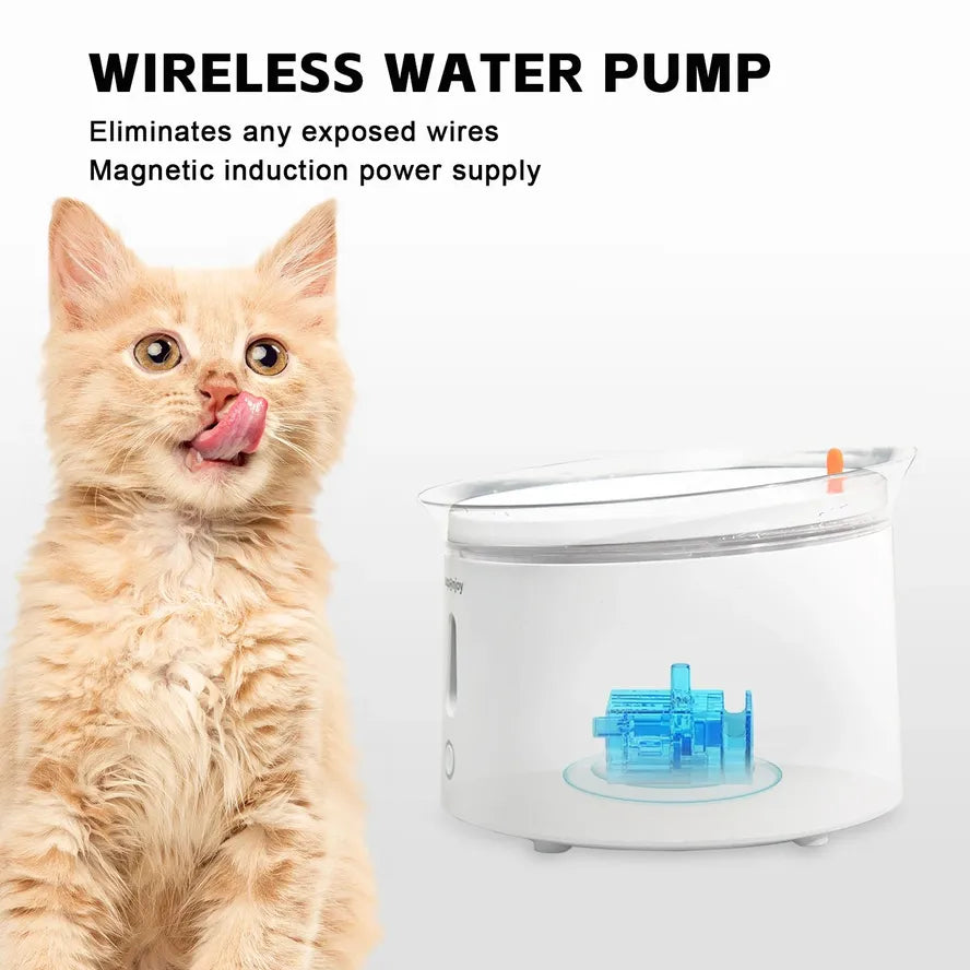 KTX-955283 Automatic Pet Water Fountain with 2.4L Recirculating Filter for Dogs and Cats