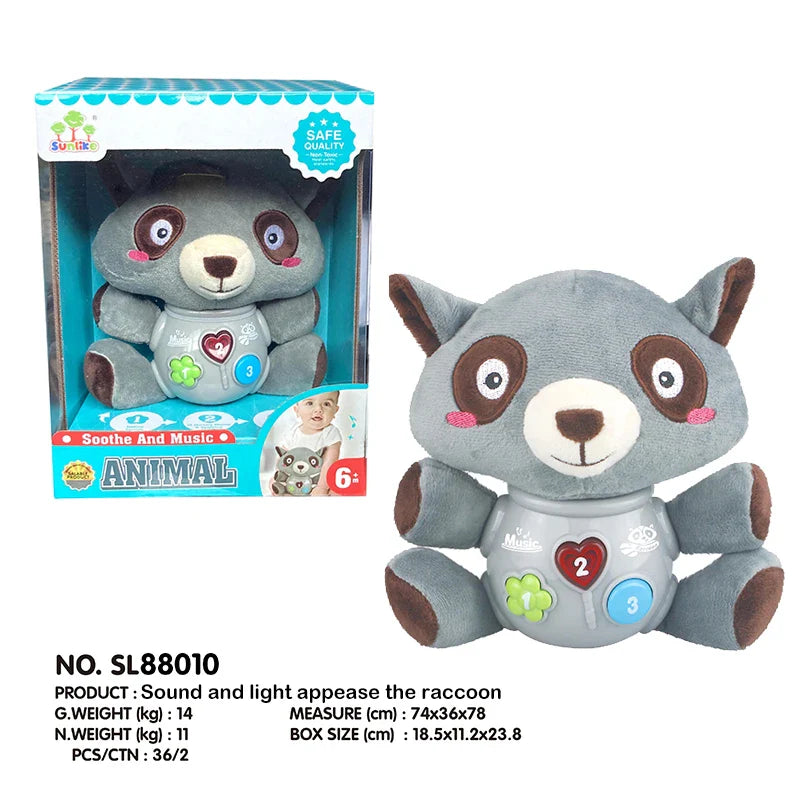 KTX-955923 Soft Elephant Plush Toy with Sound for Infants and Toddlers, Ideal for Newborn Sleep and Comfort