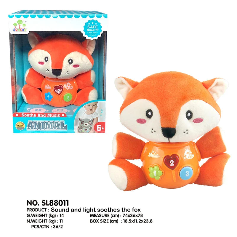 KTX-955923 Soft Elephant Plush Toy with Sound for Infants and Toddlers, Ideal for Newborn Sleep and Comfort