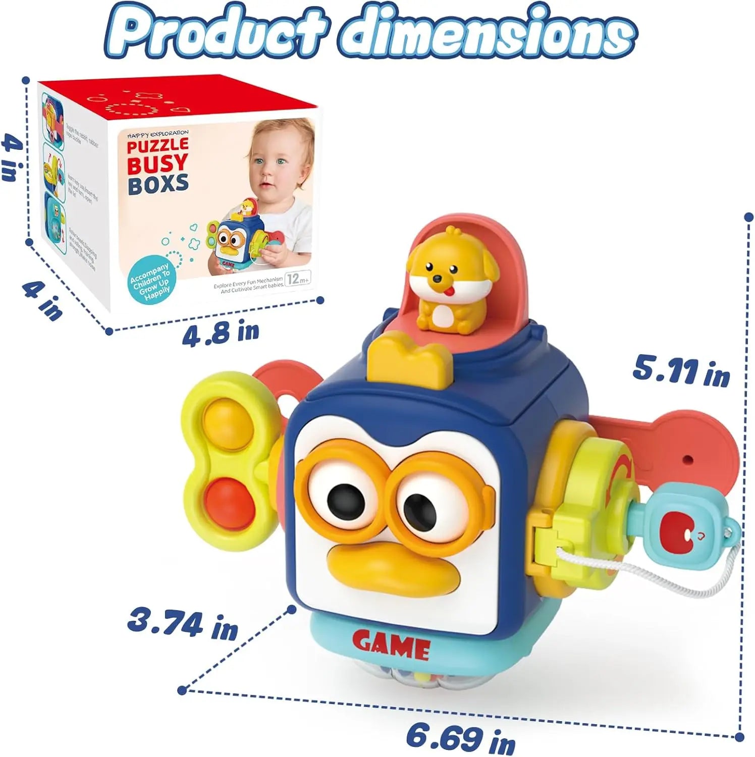 KTX-956499 Infant Sensory Activity Puzzle Balls for Early Learning and Developmental Play