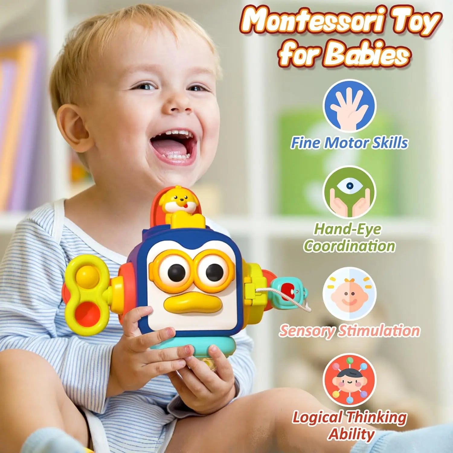 KTX-956499 Infant Sensory Activity Puzzle Balls for Early Learning and Developmental Play