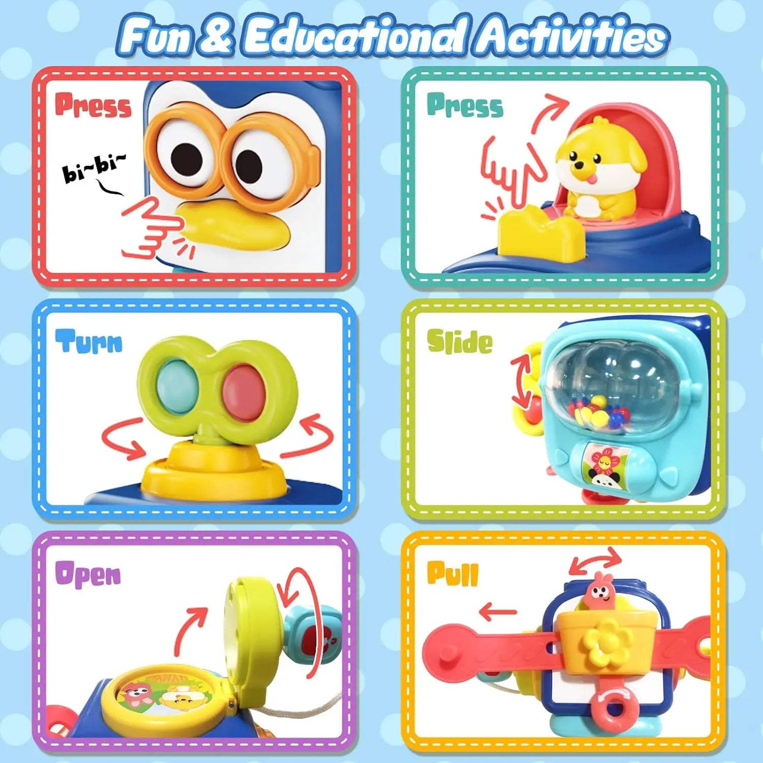 KTX-956499 Infant Sensory Activity Puzzle Balls for Early Learning and Developmental Play