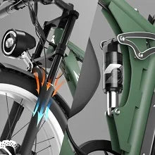 KTX-957523 52V Electric Fat Tire Bike with 2000W Dual Motor, 22.4Ah Lithium Battery, Full Suspension and 7-Speed Gears