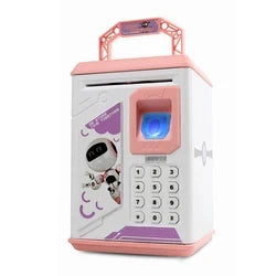 KTX-957651 Electronic Fingerprint Piggy Bank Toy for Kids - Safe Box Banking Fun