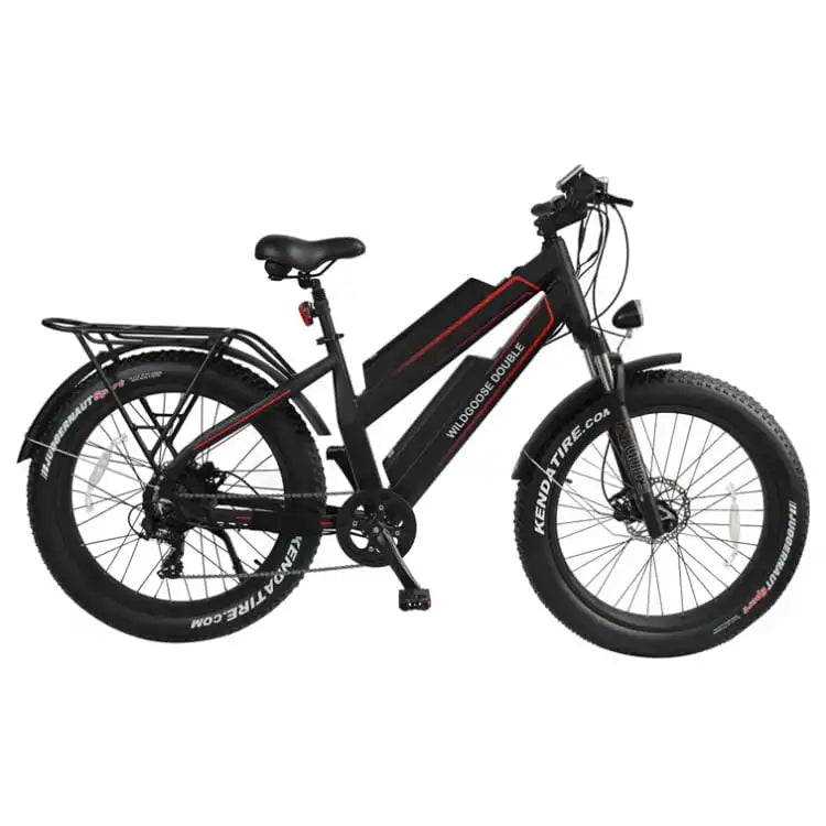 KTX-958675 48V Aluminum Alloy Long Range Fat Tire Electric Mountain Bike, 7 Speed, 26" Wheels, Dual Battery
