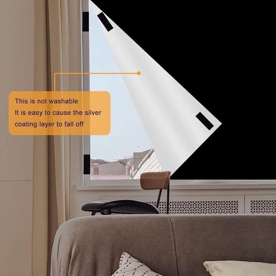 KTX-958675 Portable Blackout Blind - Thermal Insulated Stick-On Curtain for Home and Travel