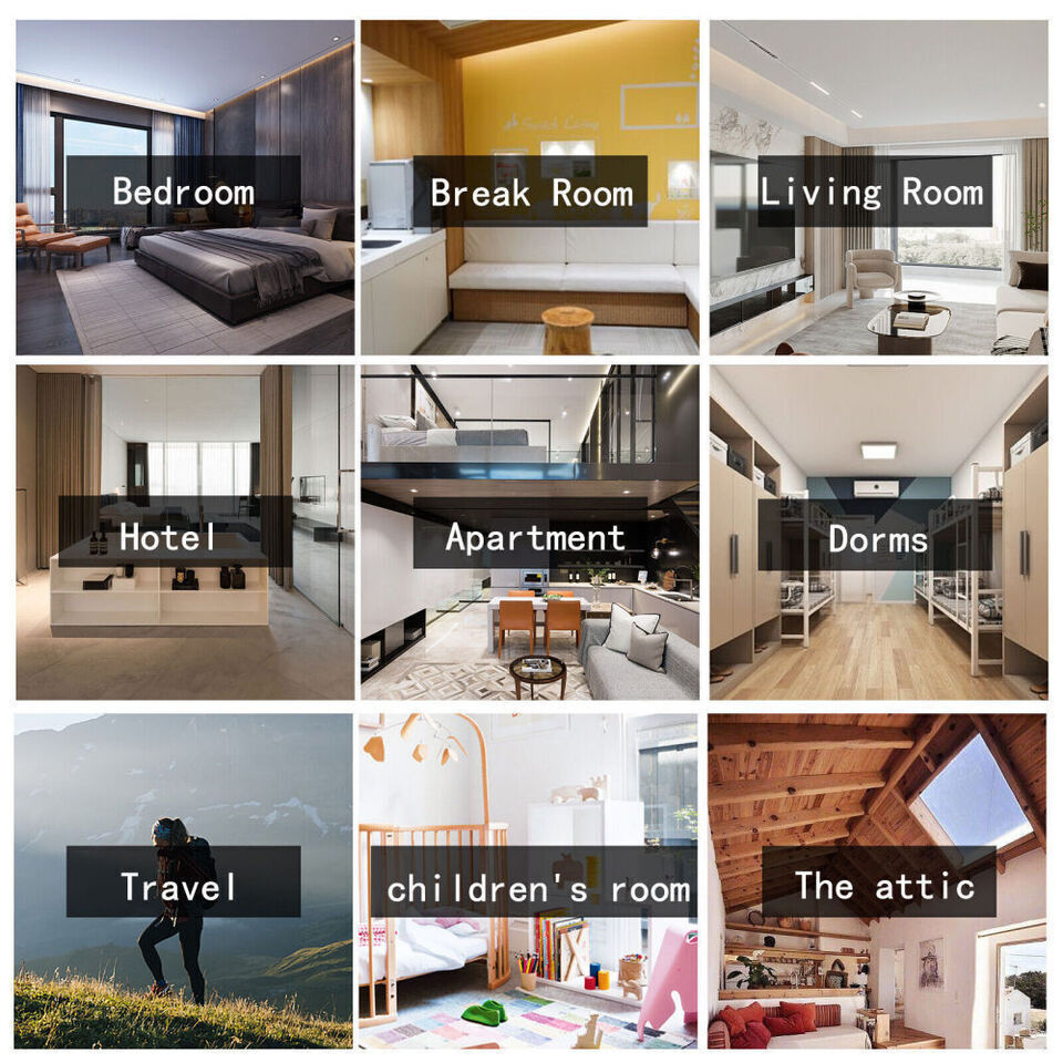 KTX-958675 Portable Blackout Blind - Thermal Insulated Stick-On Curtain for Home and Travel