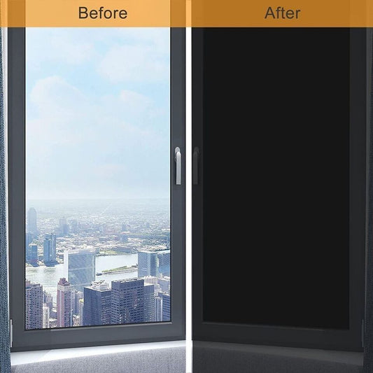 KTX-958675 Portable Blackout Blind - Thermal Insulated Stick-On Curtain for Home and Travel