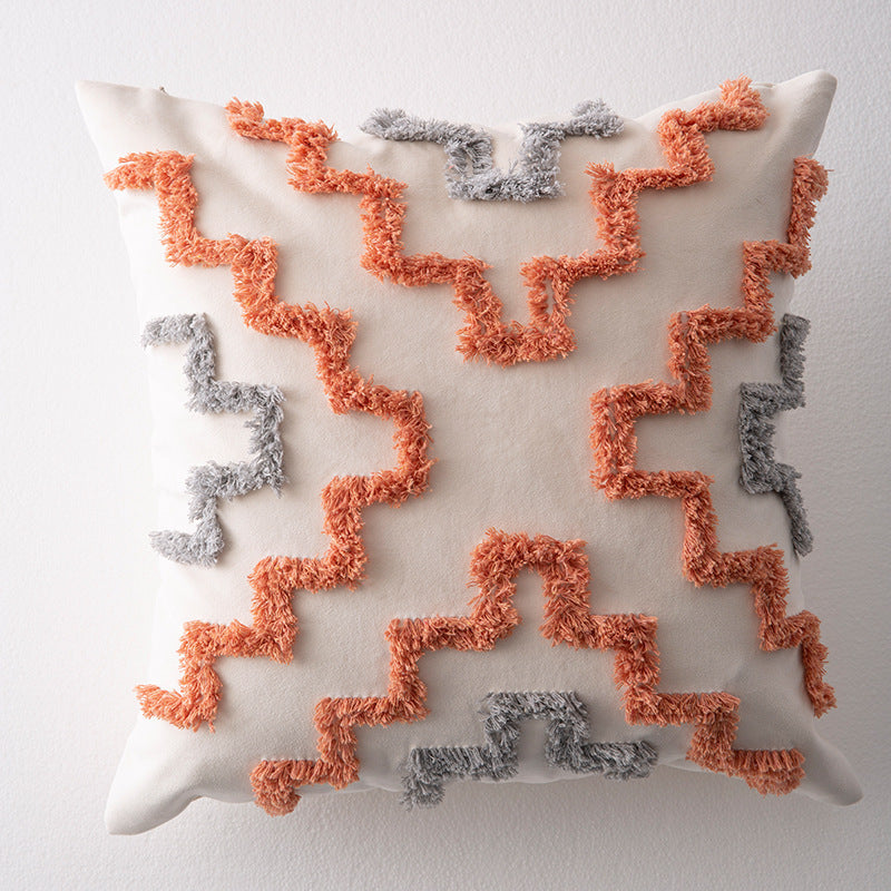 KTX-959443 Moroccan-Style Sofa Pillowcase in Southeast Asia Blend Material