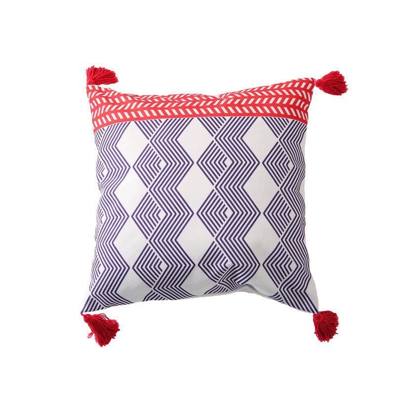 KTX-959443 Moroccan-Style Sofa Pillowcase in Southeast Asia Blend Material