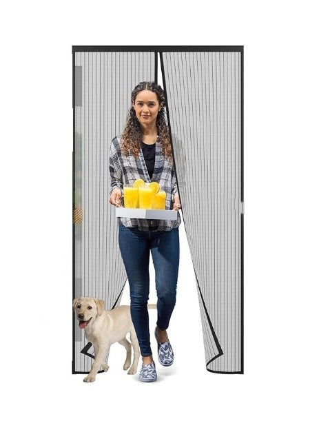 KTX-959827 Magnetic Hands-Free Screen Door for Easy Entry and Insect Protection
