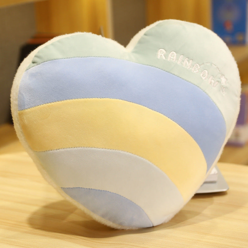 KTX-960083 Cute Cloud Rainbow Pillow Decorative Cushion for Office Chair Backrest