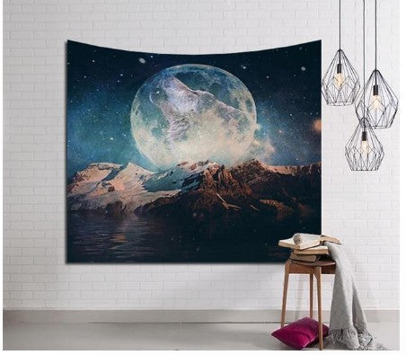 KTX-960979 Abstract Nordic Art Tapestry Beach Wall Hanging and Casual Cover Towel - Polyester, Multiple Sizes