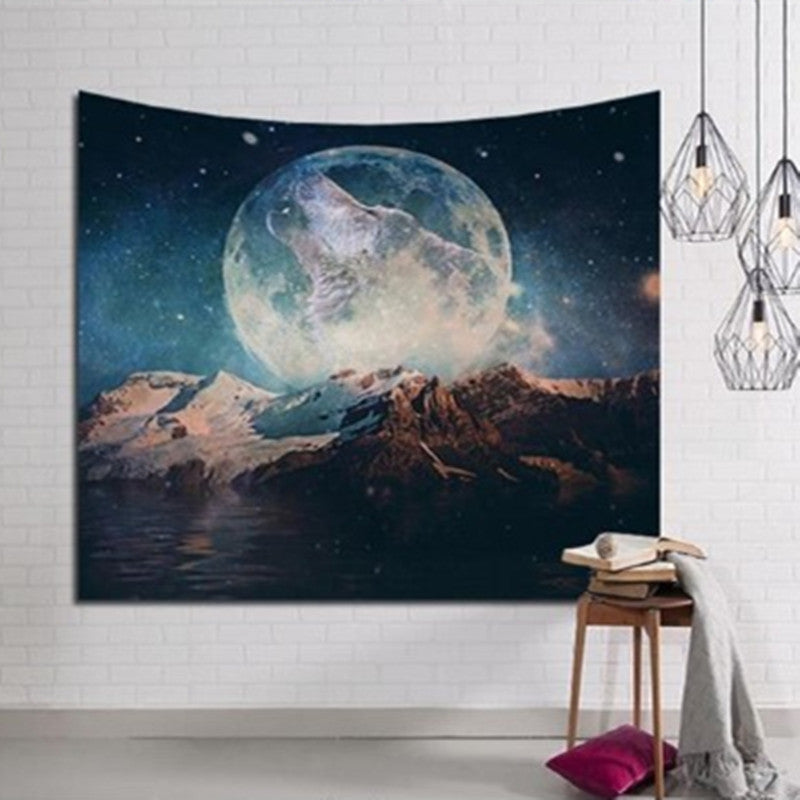 KTX-960979 Abstract Nordic Art Tapestry Beach Wall Hanging and Casual Cover Towel - Polyester, Multiple Sizes